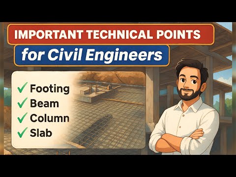 RCC Structure Guide for Civil Engineers | Footing, Beam, Column, Slab, Staircase Explained!