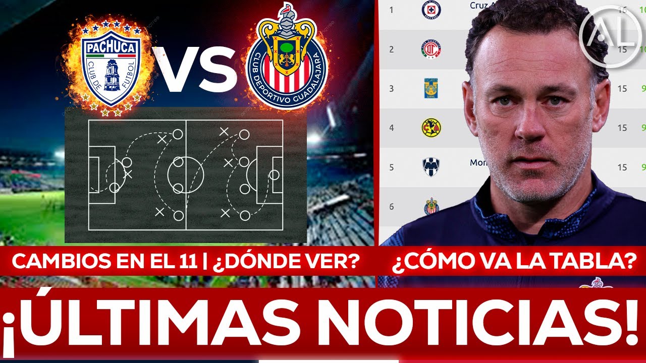 🔥 Cambios en el 11 de Chivas vs Pachuca: ¿Dónde Ver en Vivo y Qué Necesitan para Clasificar?