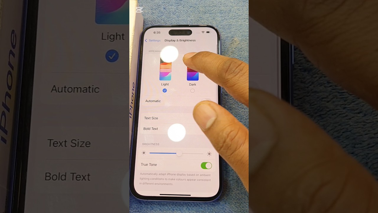 iPhone 16 Auto Brightness & Mode Settings