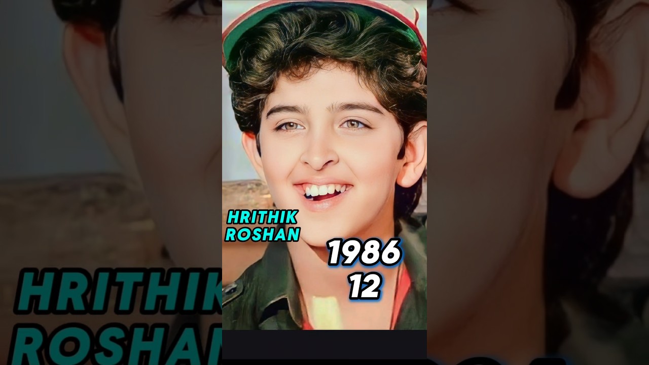 Hrithik Roshan Age Transformation (1974-2025) | Stunning Old Photos & Evolution