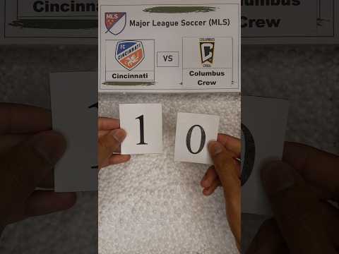 MLS: Cincinnati vs Columbus Crew score result (1-0) #mls #cincinnati #columbuscrew