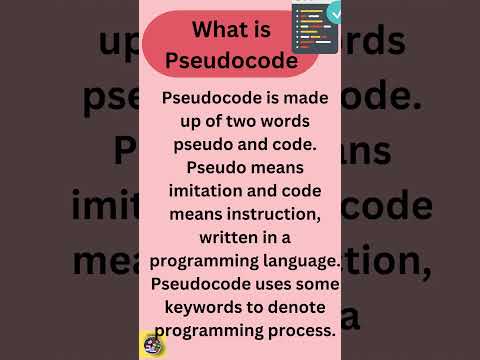 what is pseudocode ? 🤔 #pseudocode  #whatispseudocode