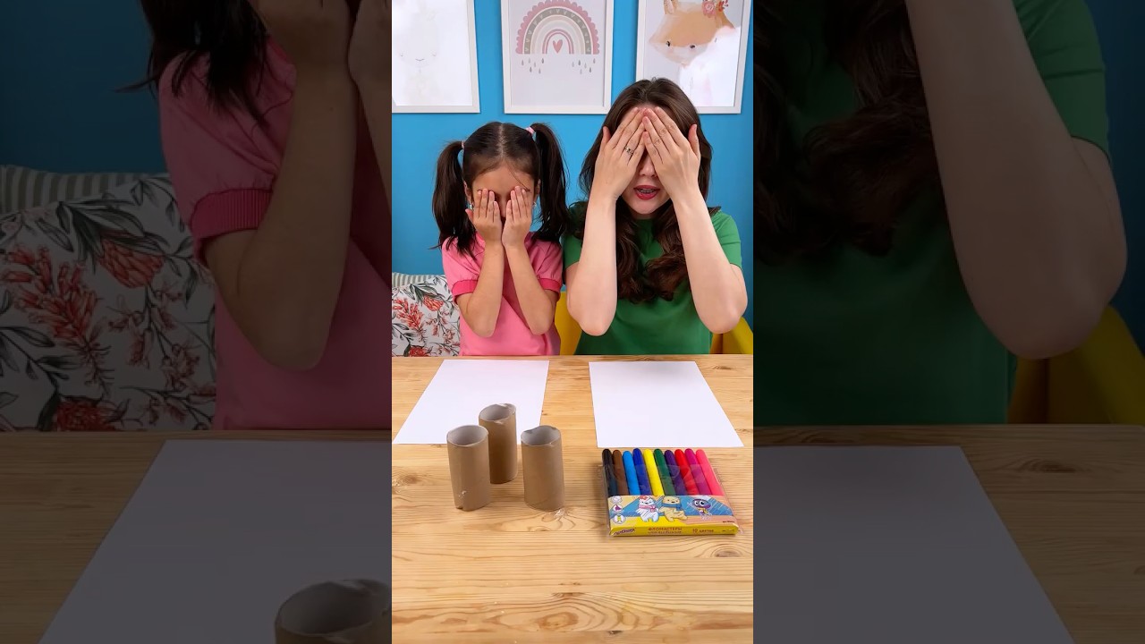 Amazing Tube Drawing Art for Kids 🎨 | Easy & Fun DIY Craft