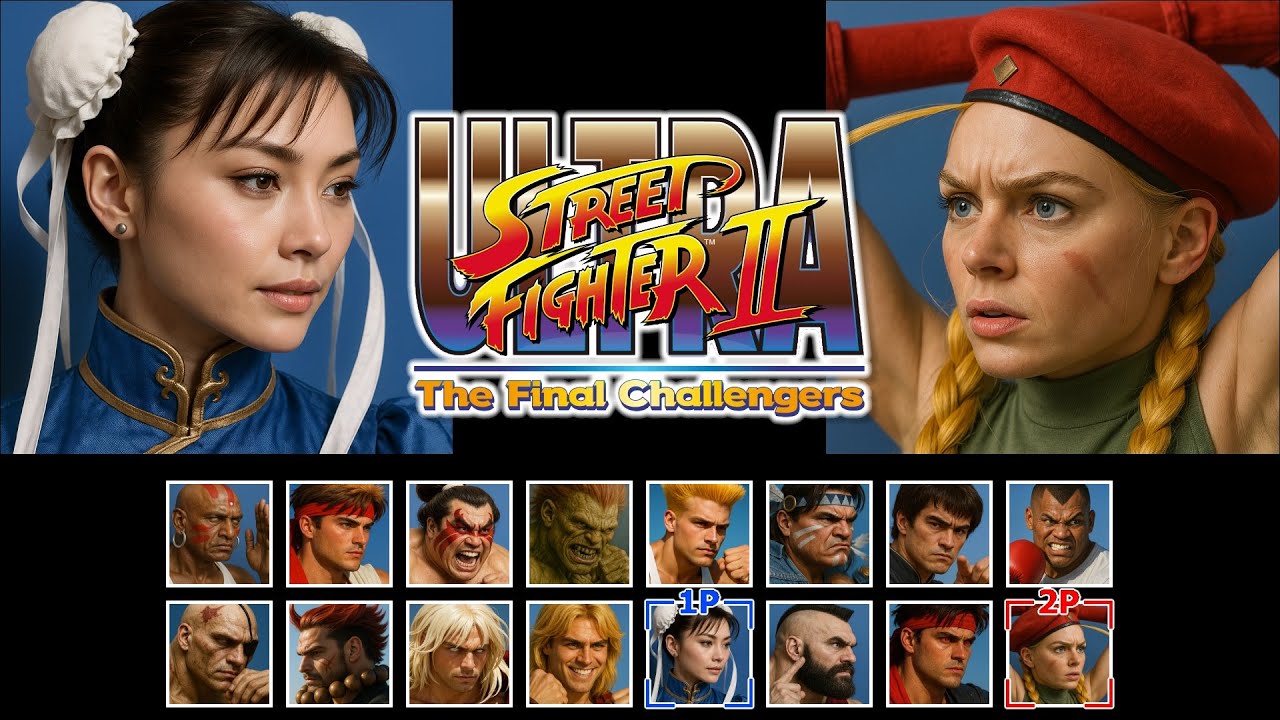 Luchadores de Ultra Street Fighter 2 en la Vida Real con IA 🤖🔥