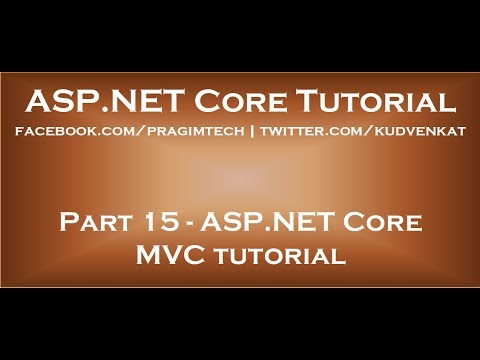 ASP.NET Core MVC Tutorial: Basics & Functionality