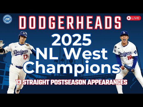 DodgerHeads: Dodgers clinch 12th National League West division title in past 13 seasons