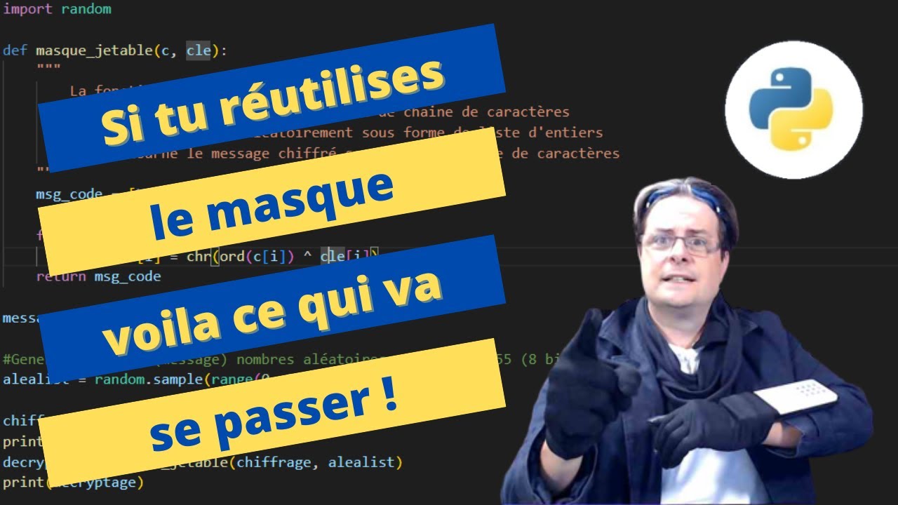Cryptographie : Masque Jetable (One-Time Pad) 🔐