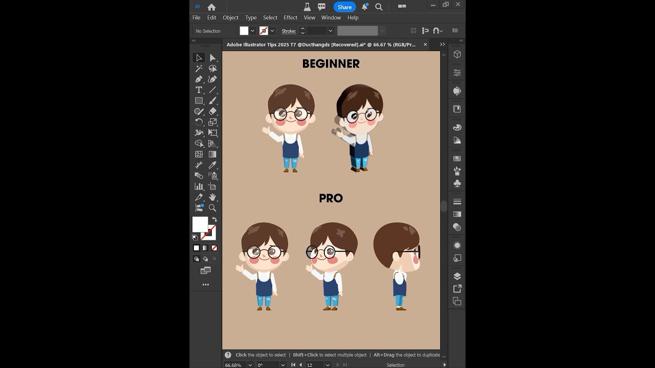 Master 2D to 3D Conversion in Adobe Illustrator 2025 with Turntable Technique 🎨