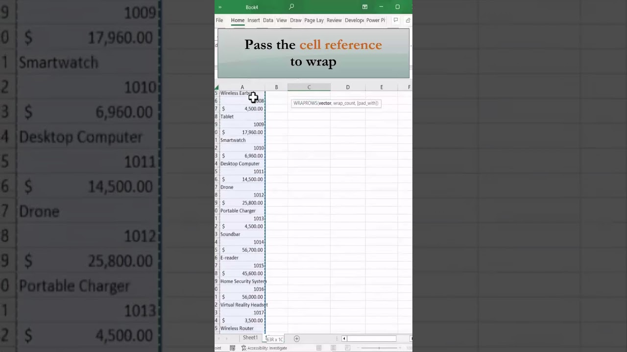 Convert Single Column to Multiple Rows in Excel 📊