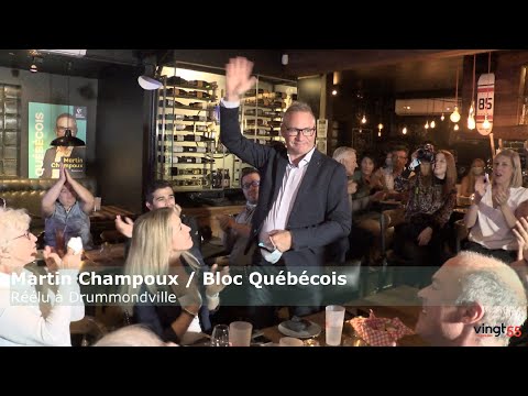 Élections fédérales 2021 Martin Champoux réélu à Drummondville pour le Bloc québécois
