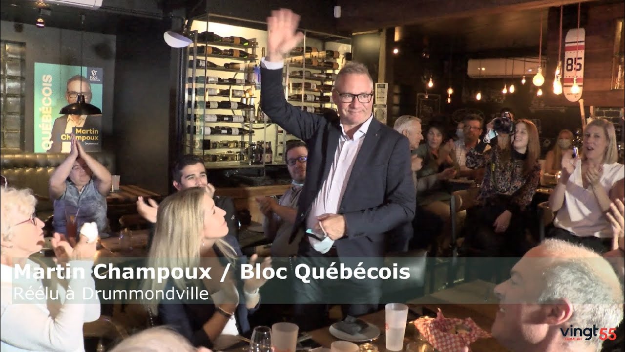 Élections fédérales 2021 : Martin Champoux reconduit comme député de Drummondville pour le Bloc québécois 🗳️