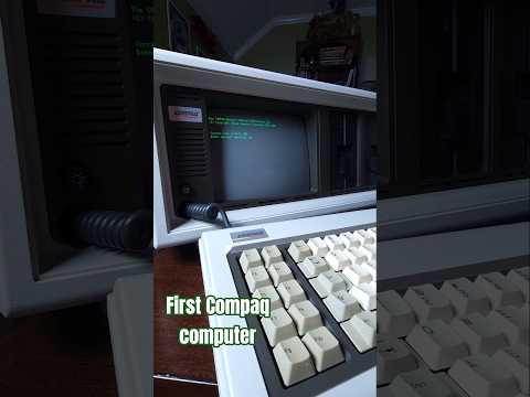 Reviving a defective floppy disk using a Compaq Portable #shorts #vintagecomputing