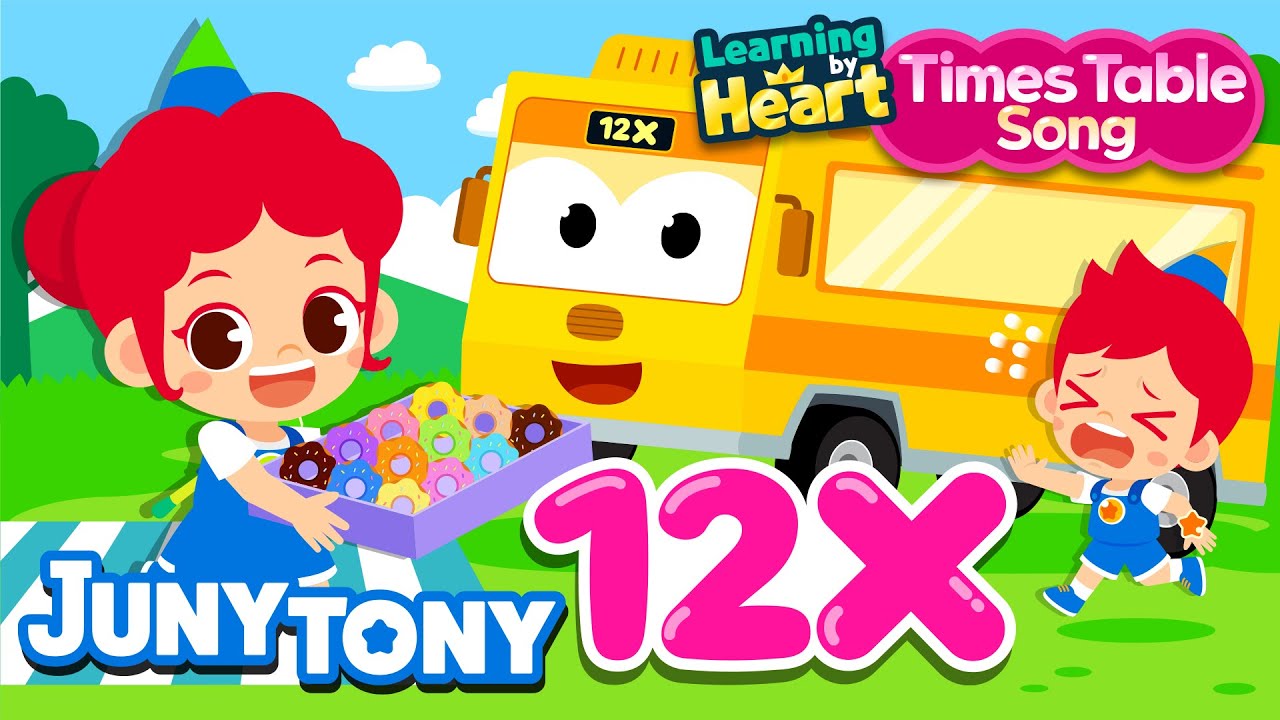 12 Fun 12 Times Table Song for Kids | Easy Multiplication Practice 🎶