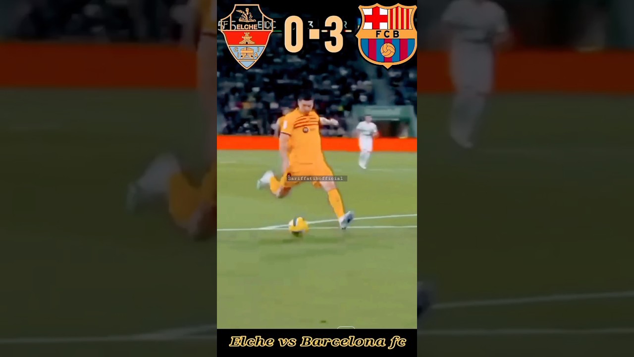Barcelona Dominates Elche 4-0! ⚽ Lewandowski Scores Twice | Highlights 2023