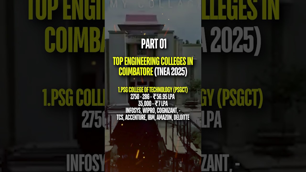 PSG Tech 2025 Cutoff & Fees | 95% Placements + Top Recruiters | Rank & Campus Tour!