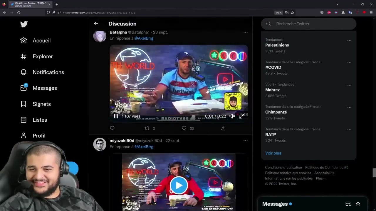 Balti Réagit Épicement au Troll de Bassem 😄