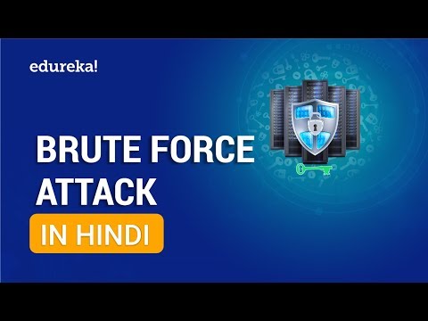 Brute Force Attack in Hindi | How To Crack Password Using Brute Force Attacks | Edureka Hindi