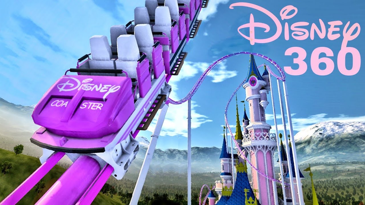Disney Castle VR Roller Coaster 360° Experience 🎢