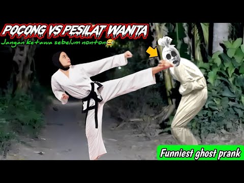 Prank Pocong vs Pesilat Wanita 🤣
