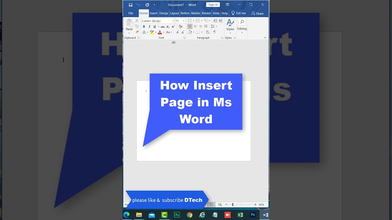 Quick Guide: Insert a New Page in MS Word ✨