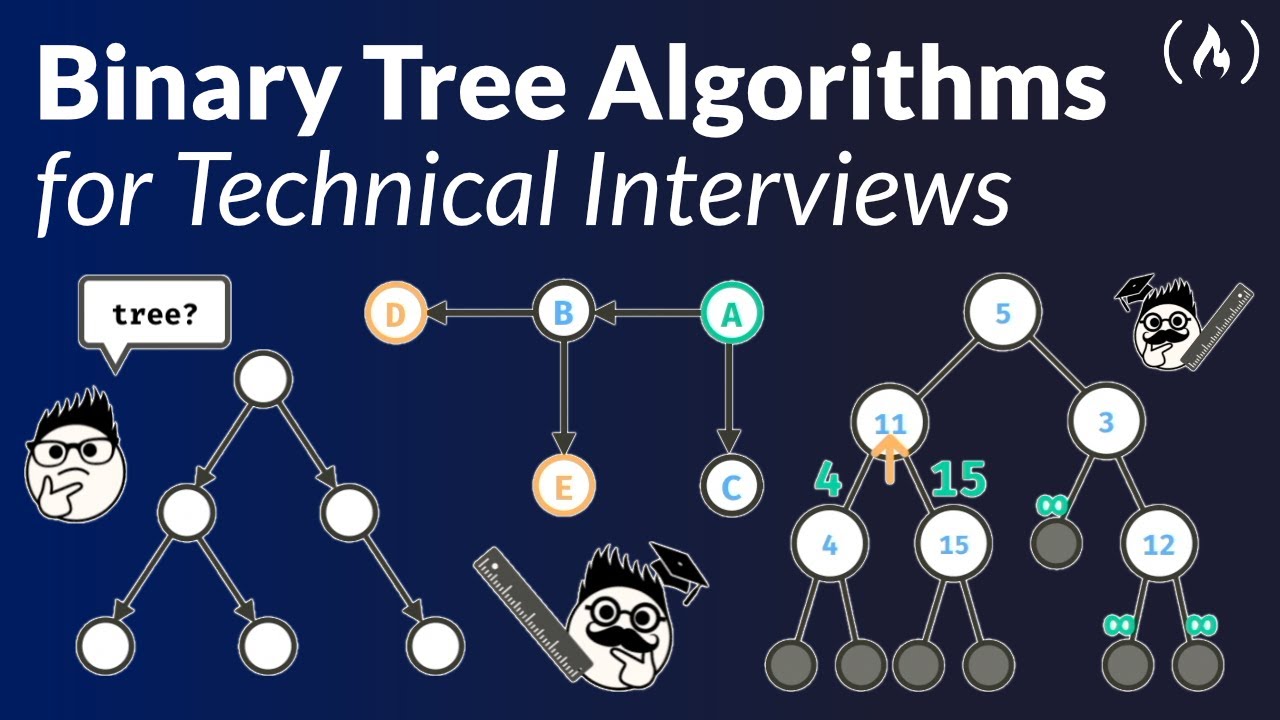 Binary Tree Algorithms for Technical Interviews: Full Course