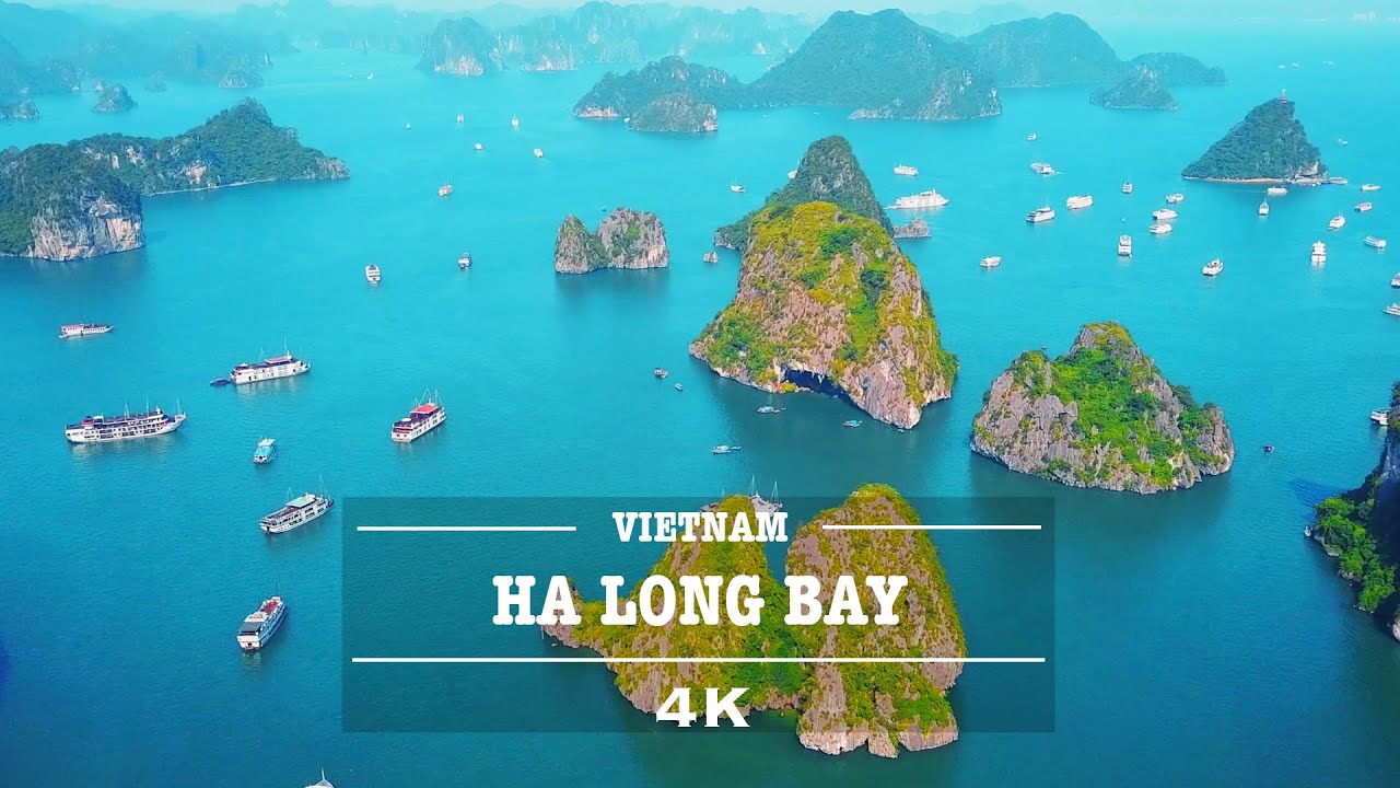 Ha Long Bay, Vietnam Aerial Tour in 4K