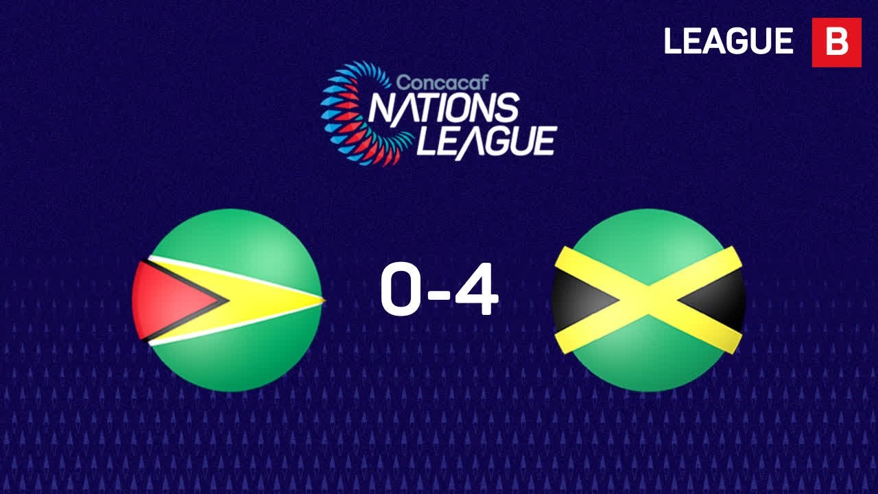 Jamaica Wins 4-0 Against Guyana ⚽