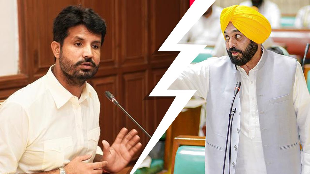 Bhagwant Mann & Amrinder Raja Warring Face Off on Day One in the Legislative Assembly 🏛️