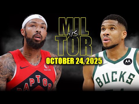 Milwaukee Bucks vs Toronto Raptors Full Game Highlights - October 24, 2025 | NBA Season