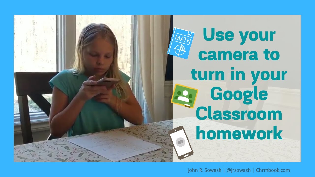 Turn in Google Classroom Homework with Your Phone 📱
