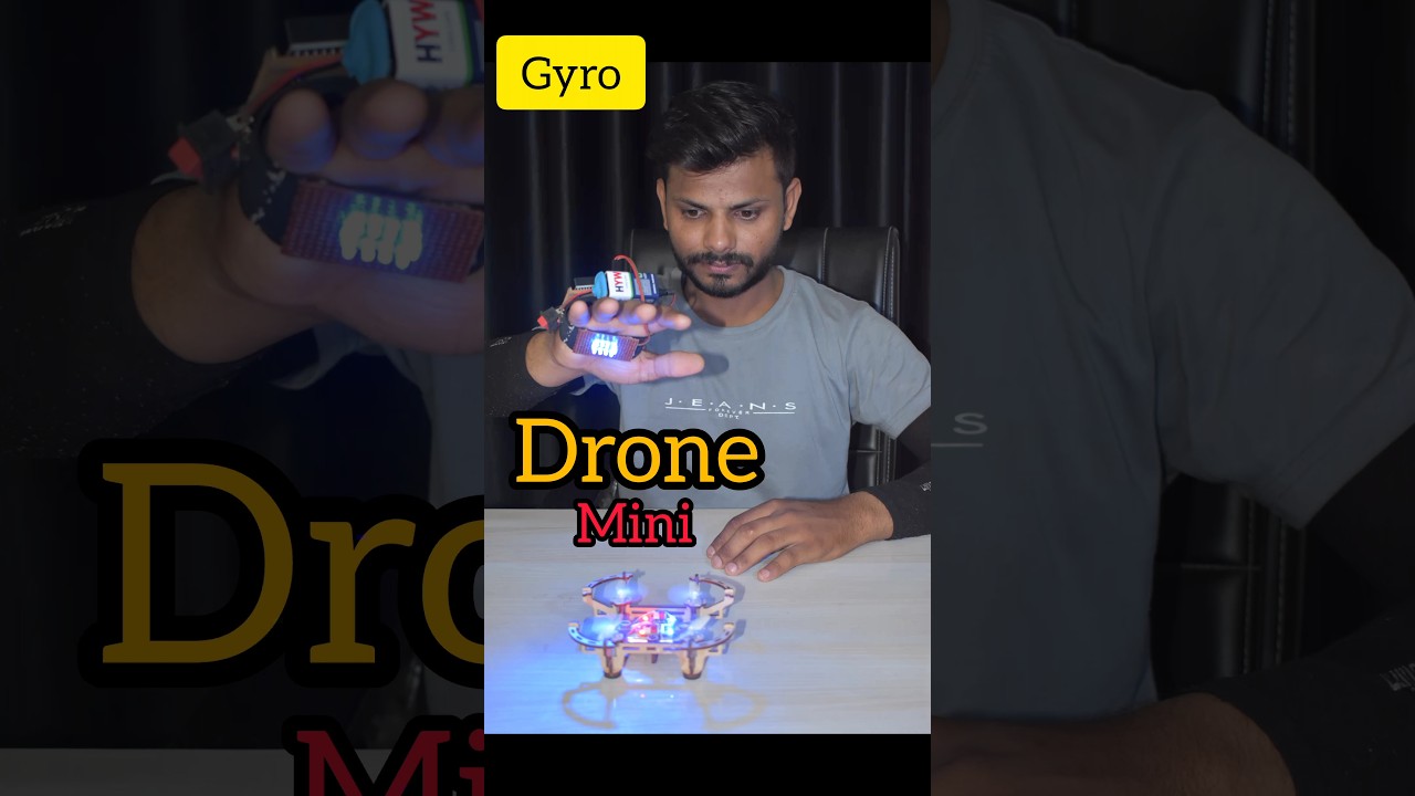 Mini Drone Powered by Gyro Sensor 🚁