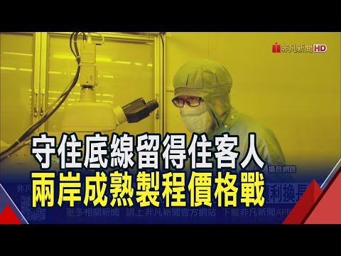 成熟製程中國廠搶單壓力 傳台廠籲上游讓利  聯電要求上游降價15% 材料廠傳讓利換長約｜非凡財經新聞｜20251027