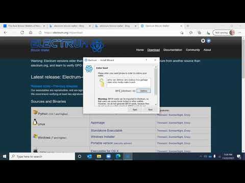 Installing the Electrum Wallet
