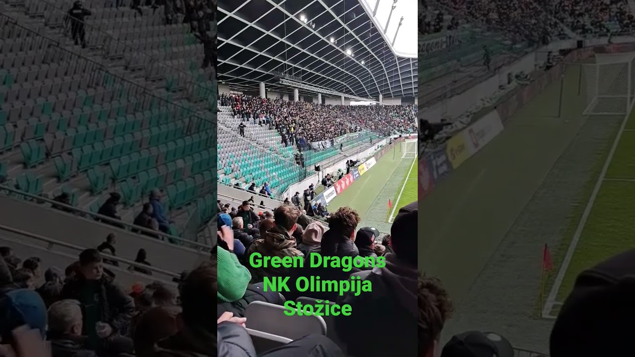Green Dragons na tekmi Olimpija : Maribor v Stožicah #greendragons #olimpija