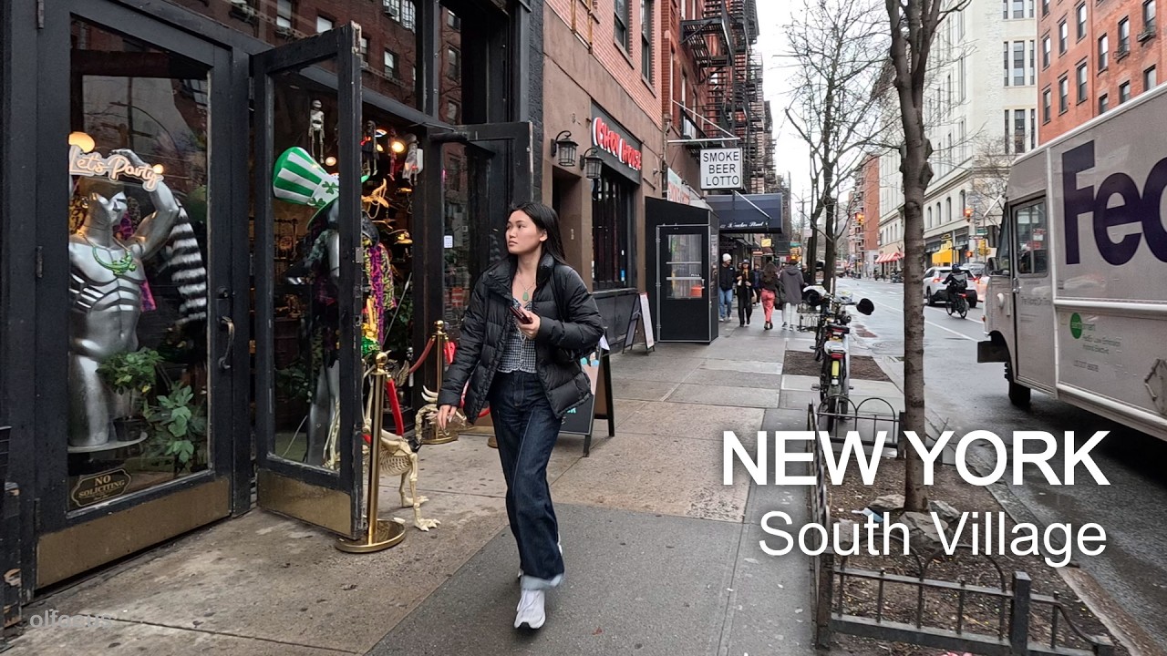 New York / Walking tour South Village / NYC 4К 60fps