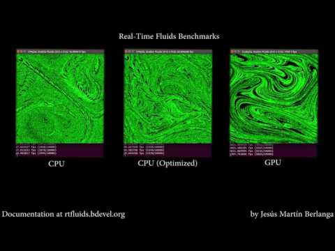 Real-Time Fluid Dynamics: CPU vs GPU