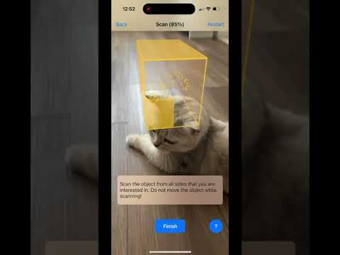 AR Scanning and Detecting Objects using ARkit ios object tracking #augmentedreality #cats #ios #vr