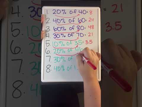 CRAZY math hack that will blow your mind 🤯 | Easy percentages trick for kids!