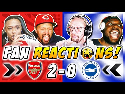 Arsenal Fans Reactions to Arsenal 2-0 Brighton | Carabao Cup Fan Reactions