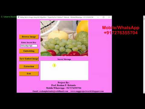 Python Code for Hiding Text In Image Steganography Full Source Code