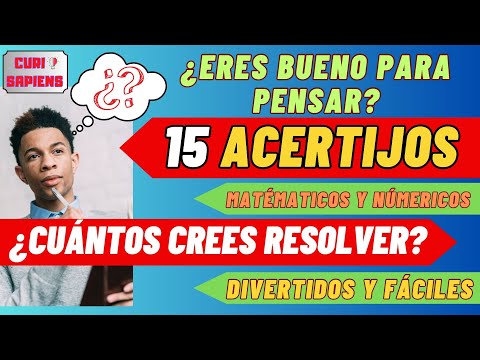 15 ACERTIJOS MATEMÁTICOS FÁCILES