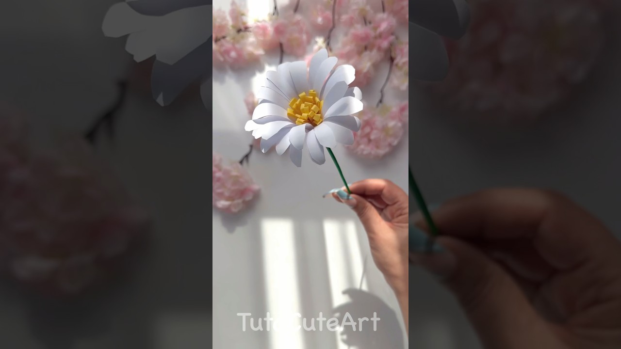 Create Cute Paper Daisy Flowers ✨