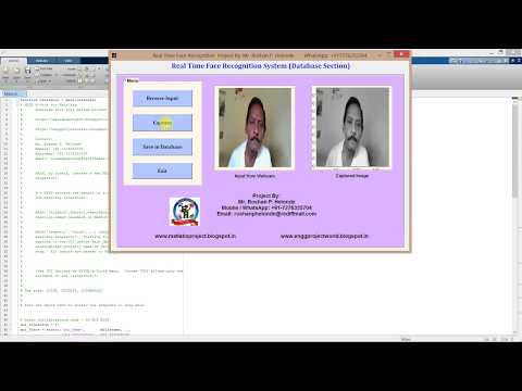 Real Time Face Recognition Using Image Processing Matlab Project Code