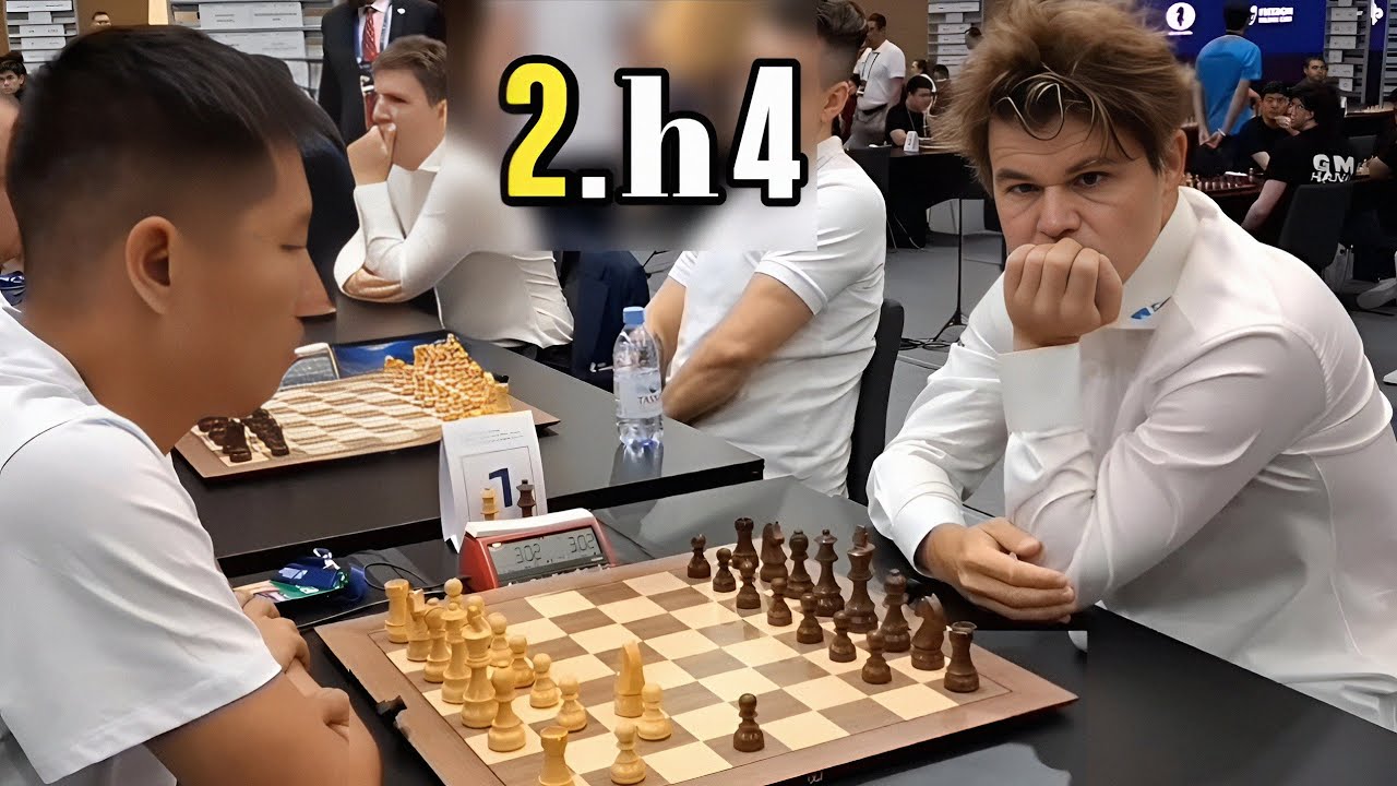 Magnus's Bold 2.h4! vs IM Semetey Tologentegin ♟️