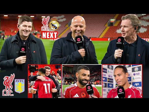 Liverpool vs Aston Villa 2-0 Steven Gerrard’s Warm Hug for Salah After Slot Ends Losing Streak 🔥