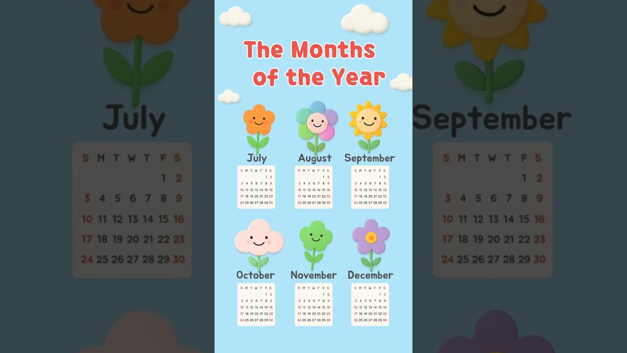 Months of the Year Song for Kids 🎶