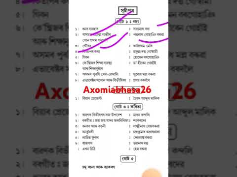H.S. 1st Year Assamese Syllabus 2024 📚