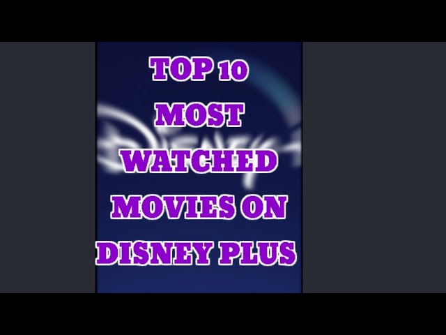 TOP 10 Top 10 Most Watched Movies on Disney+ 🎬