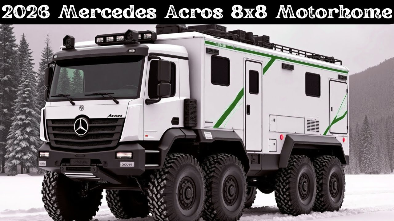 2026 Mercedes Arocs 8x8 Camper: Off-Road Luxury 🏕️