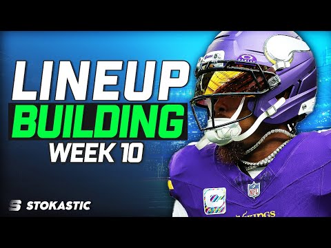Week 10 NFL DFS: Single Lineup Sim Building | NFL DFS Strategy